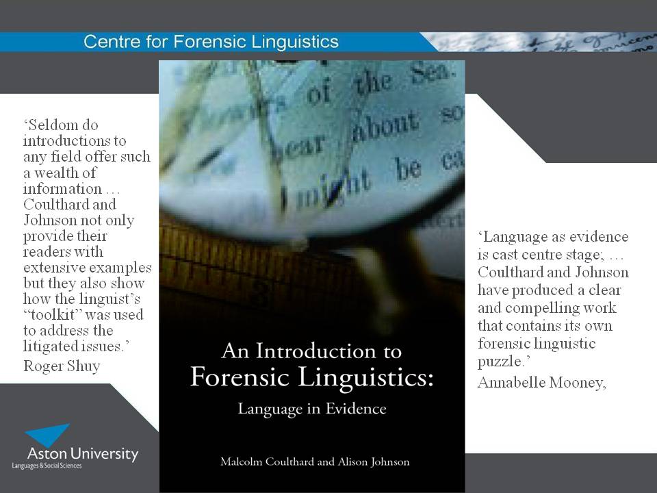 forensic linguist
